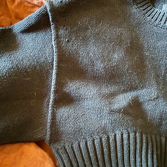 🆕 Urban Outfitters Aiden Chunky Knit Cropped Black Sweater - Picture 8 of 9